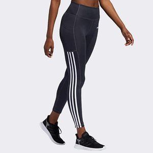 Adidas Ladies' 7/8 3-Stripe Active Tight in black